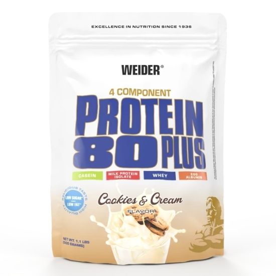 Protein 80 Plus, Cookies & Cream, 500g, Weider