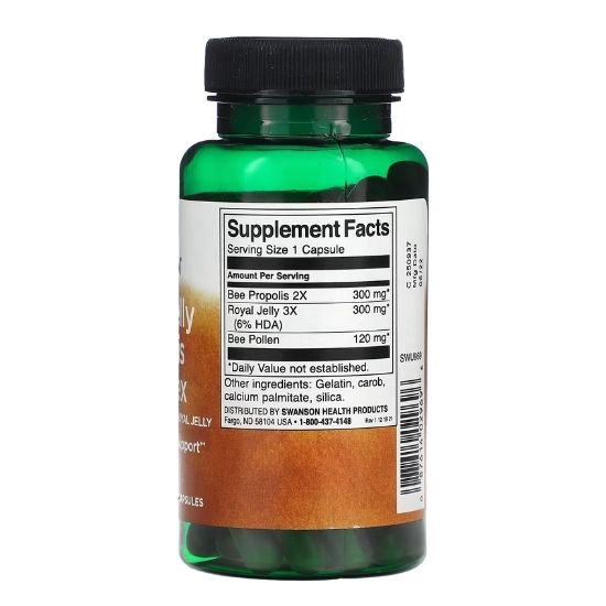 Royal Jelly Propolis Complex, 60 caps, Swanson - Vitax.ro