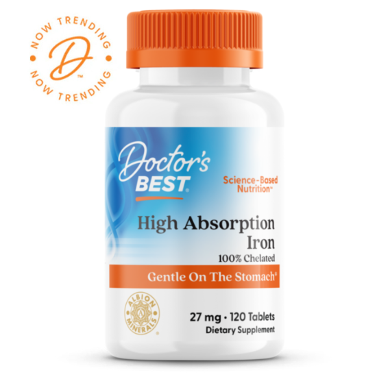 High Absorption Iron, 27mg, 120 tabs, Doctor's Best