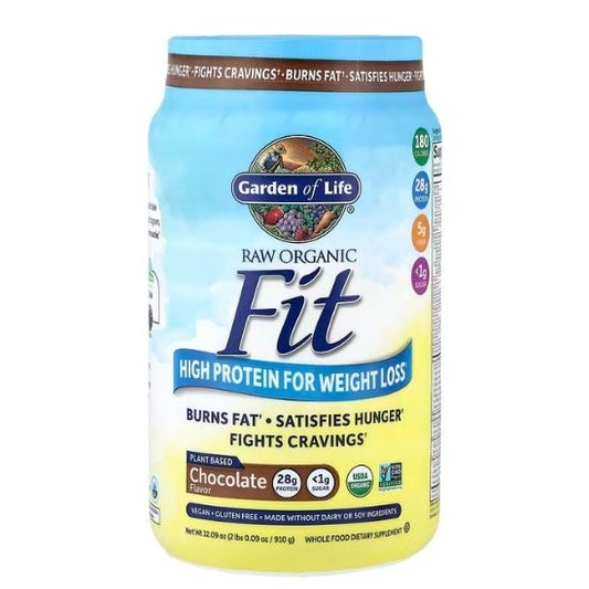 Raw Organic Fit, Chocolate, 910g, Garden of Life - Vitax.ro