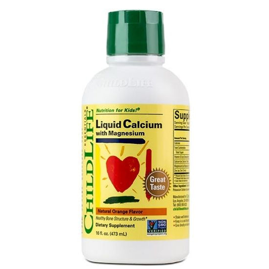 Calcium With Magnesium, Gust de Portocale, 473 ml, Childlife Essentials - Vitax.ro