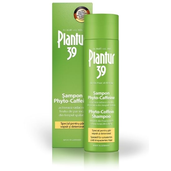Plantur 39 Phyto-Caffeine - Sampon pentru par vopsit si deteriorat, 250ml, Plantur