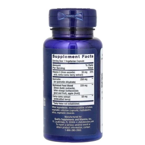 Optimized Quercetin, 250mg, 60 vcaps, Life Extension - Vitax.ro