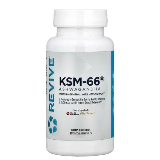 KSM-66® Ashwagandha, 60 vcaps, Revive - Vitax.ro