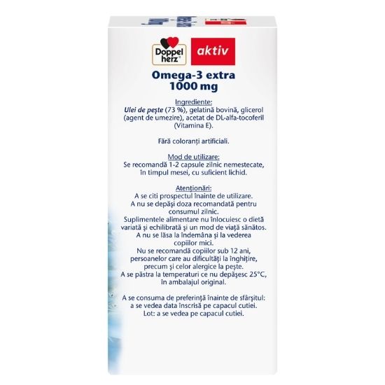 Omega 3 extra, 1000 mg, 120 capsule, Doppelherz - Vitax.ro