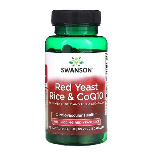 Red Yeast Rice & CoQ10, 60 vcaps, Swanson - Vitax.ro