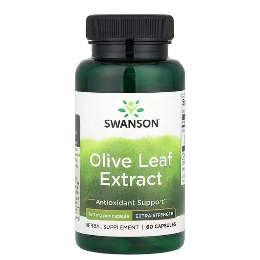 Olive Leaf Extract, 750mg Super Strength, 60 caps, Swanson - Vitax.ro