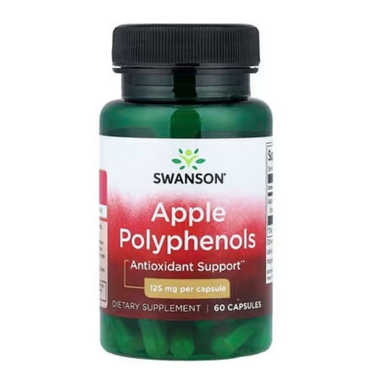 Apple Polyphenols, 125mg, 60 caps, Swanson - Vitax.ro