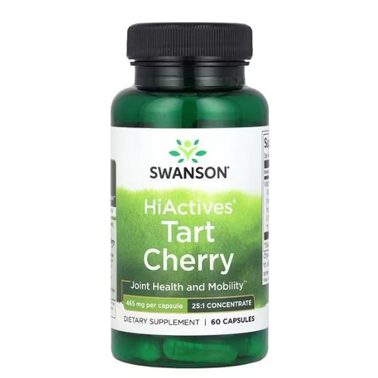 HiActives Tart Cherry, 465mg, 60 caps, Swanson - Vitax.ro