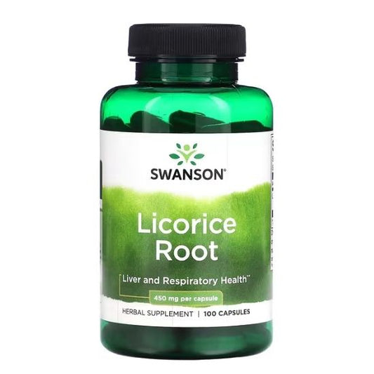 Licorice Root, 450mg, 100 caps, Swanson - Vitax.ro