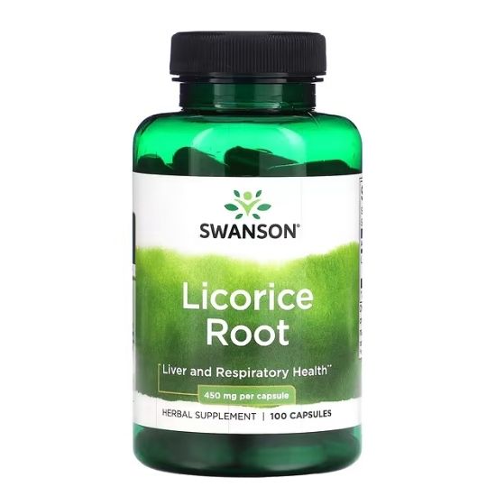 Licorice Root, 450mg, 100 caps, Swanson - Vitax.ro
