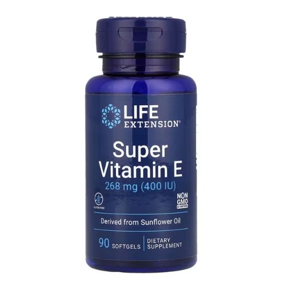 Super Vitamin E, 268mg, 90 softgels, Life Extension - Vitax.ro