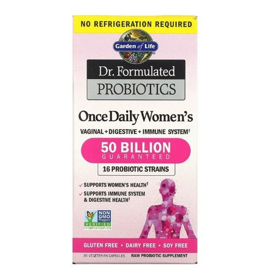 Dr. Formulated Probiotics Once Daily Women's, 30 vcaps, Garden of Life - Vitax.ro
