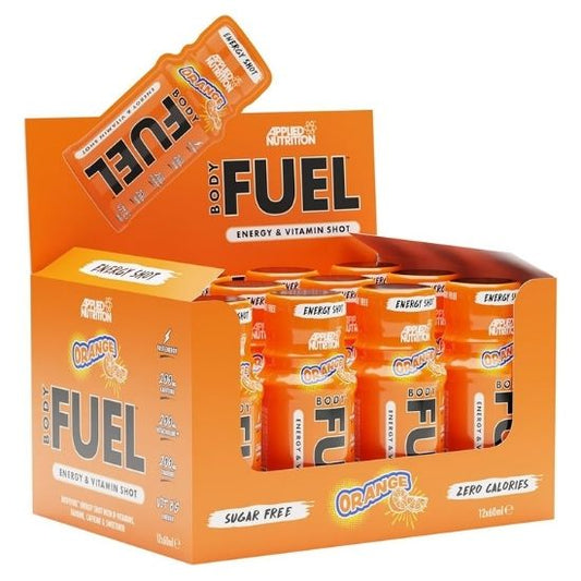 Bodyfuel Energy Shots, Orange, 12 x 60 ml, Applied Nutrition - Vitax.ro