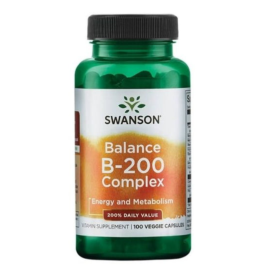 Balance B-200, High Potency, 100 vcaps, Swanson - Vitax.ro