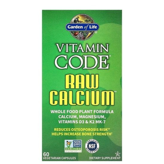 Vitamin Code Raw Calcium, 60 vcaps, Garden of Life - Vitax.ro