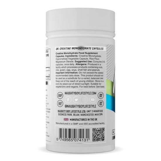 Creatine, Capsules, 120 caps, Naughty Boy - Vitax.ro