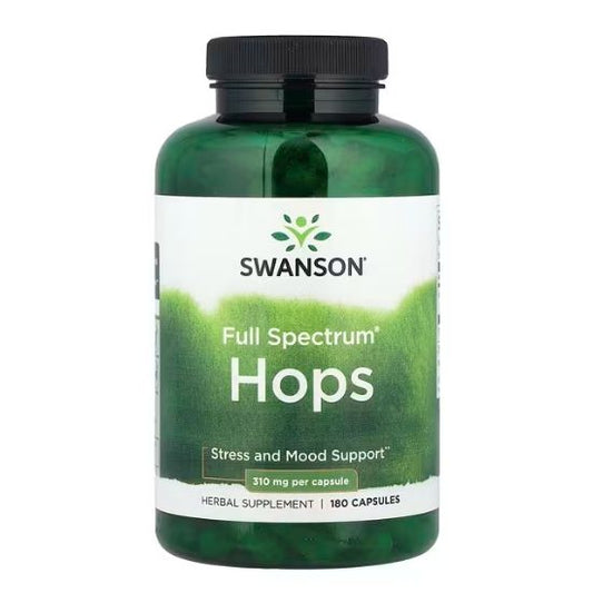 Full Spectrum Hops, 310mg, 180 caps, Swanson - Vitax.ro