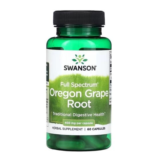 Full Spectrum Oregon Grape Root, 400mg, 60 caps, Swanson - Vitax.ro