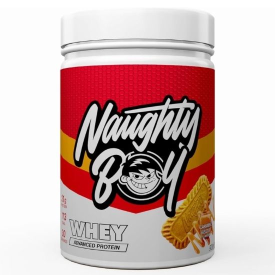 Advanced Whey, Caramel Biscuit, 900g, Naughty Boy - Vitax.ro