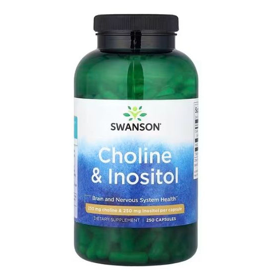Choline & Inositol, 250 caps, Swanson - Vitax.ro