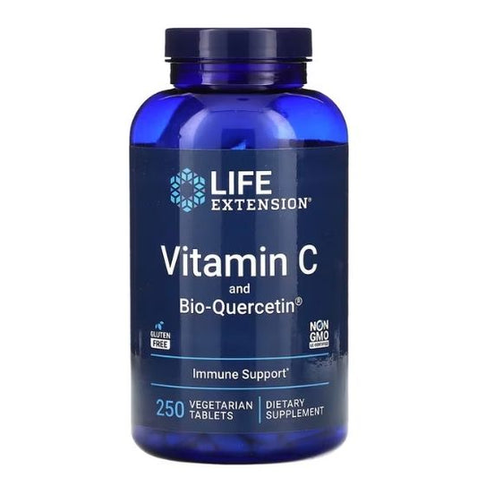 Vitamin C and Bio-Quercetin Phytosome, 250 vegetarian tabs, Life Extension - Vitax.ro