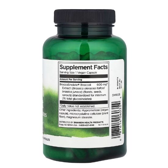 Broccoli Extract with Glucosinolates, 120 vcaps, Swanson - Vitax.ro