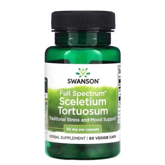 Full Spectrum Sceletium Tortuosum, 50mg, 60 vcaps, Swanson - Vitax.ro