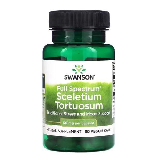 Full Spectrum Sceletium Tortuosum, 50mg, 60 vcaps, Swanson - Vitax.ro
