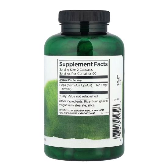 Full Spectrum Hops, 310mg, 180 caps, Swanson - Vitax.ro