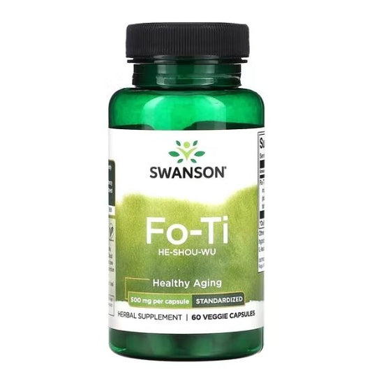 Fo-Ti Extract, 500mg, 60 vcaps, Swanson - Vitax.ro