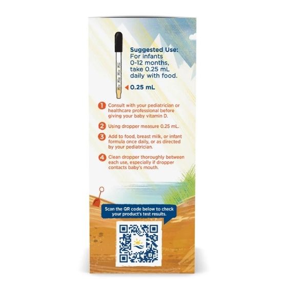 Baby's Vitamin D3, 400 IU, 22.5 ml, Nordic Naturals - Vitax.ro
