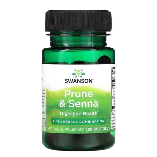 Prune & Senna, 60 softgels, Swanson - Vitax.ro