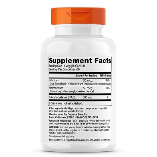 NAC Detox Regulators, 60 vcaps, Doctor's Best - Vitax.ro