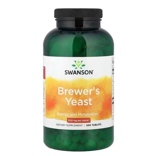 Brewer's Yeast, 500mg, 500 tabs, Swanson - Vitax.ro