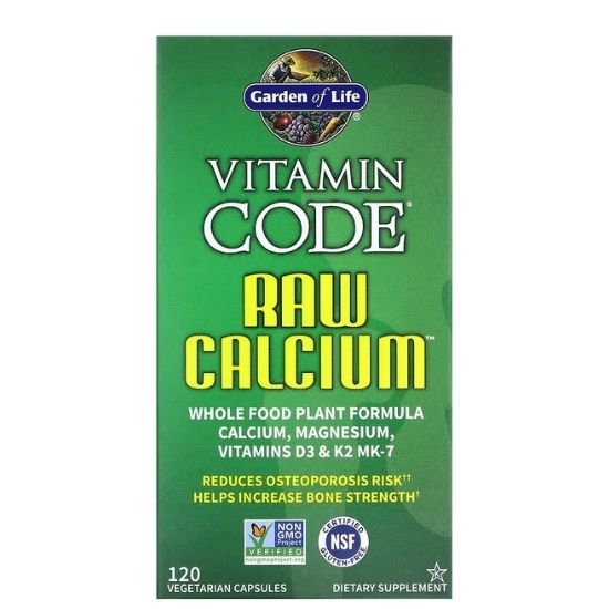Vitamin Code Raw Calcium, 120 vcaps, Garden of Life - Vitax.ro