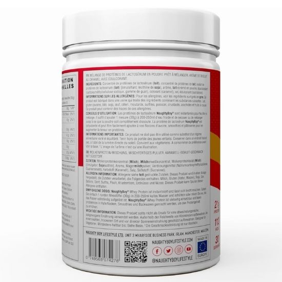 Advanced Whey, Caramel Biscuit, 900g, Naughty Boy - Vitax.ro