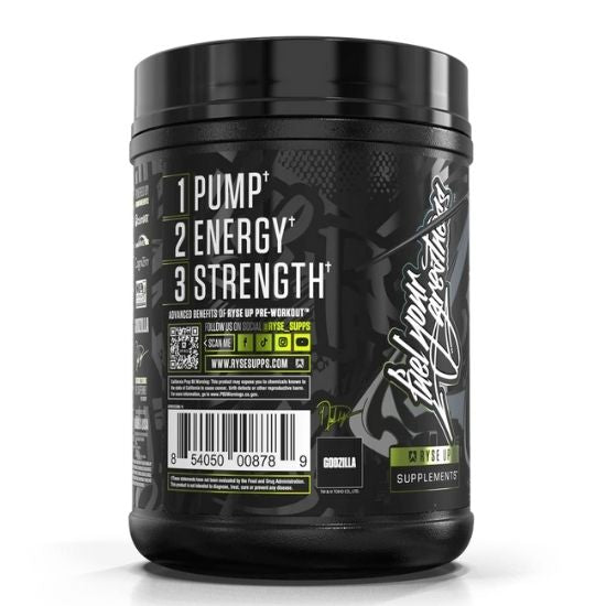 Godzilla Pre-Workout, Monsterberry Lime, 796g, RYSE - Vitax.ro