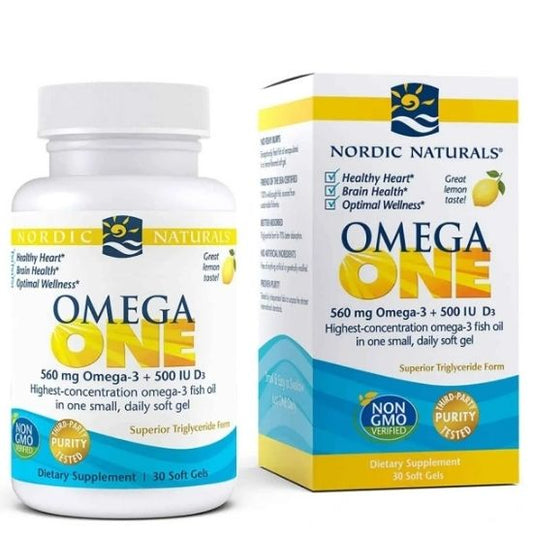 Omega ONE, 560mg Lemon, 30 softgels, Nordic Naturals - Vitax.ro