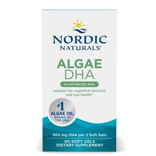 Algae DHA, 500mg, 60 softgels, Nordic Naturals - Vitax.ro