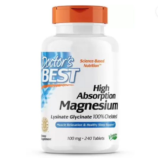 High Absorption Magnesium, 100mg, 240 tabs, Doctor's Best