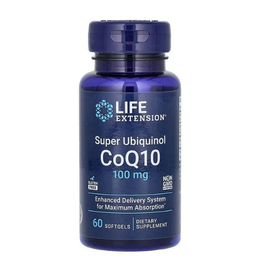 Super Ubiquinol CoQ10, 100mg, 60 softgels, Life Extension - Vitax.ro