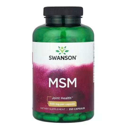 MSM, 500mg, 250 caps, Swanson - Vitax.ro