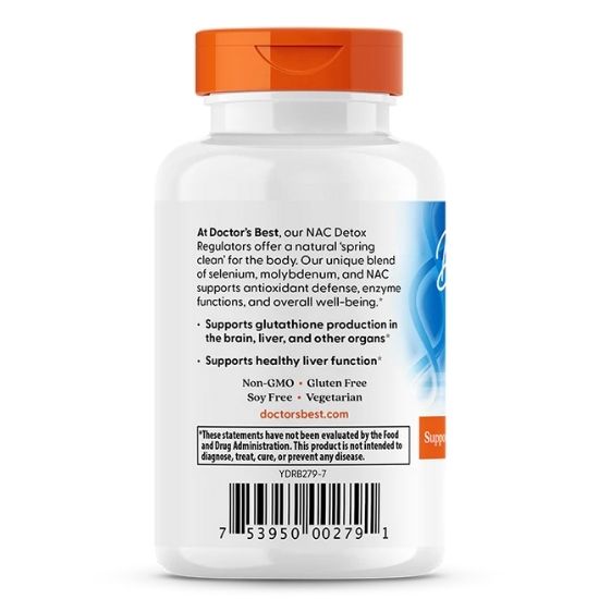 NAC Detox Regulators, 60 vcaps, Doctor's Best - Vitax.ro