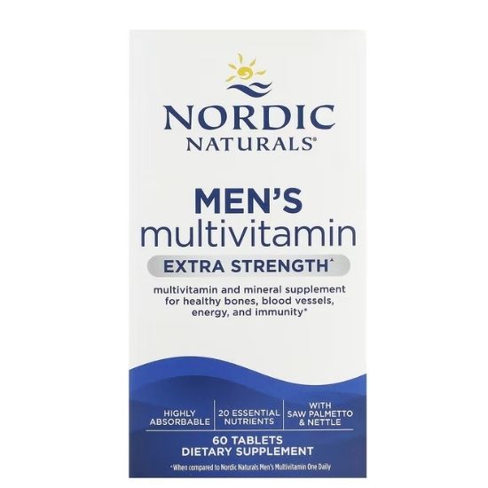 Men's Multivitamin Extra Strength, 60 tablets, Nordic Naturals - Vitax.ro