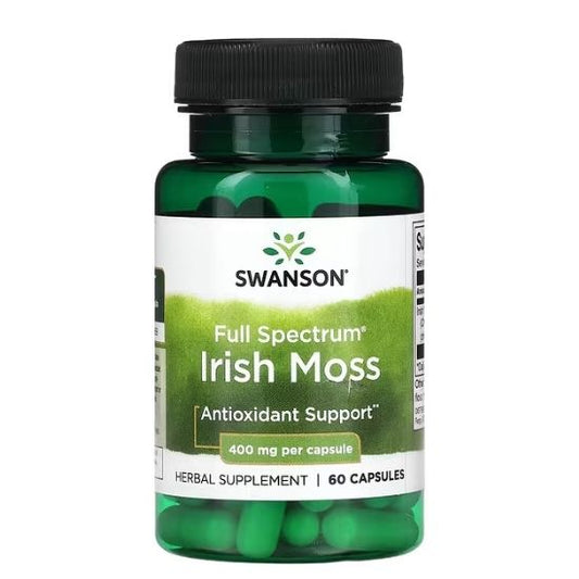 Full Spectrum Irish Moss, 400mg, 60 caps, Swanson - Vitax.ro
