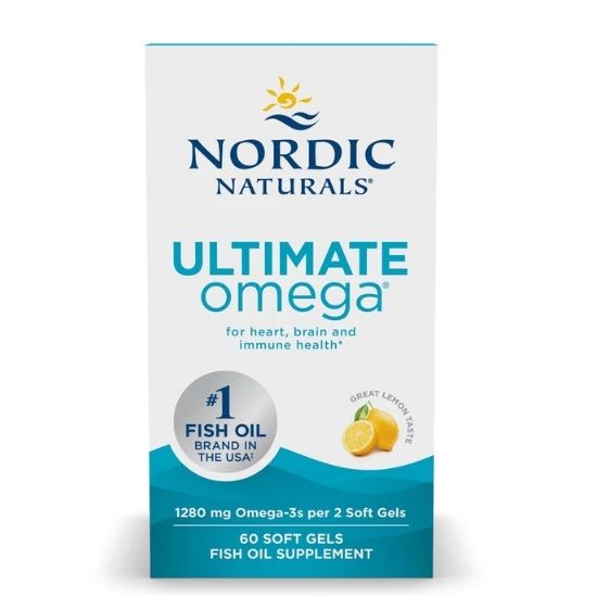 Ultimate Omega, 1280mg, Lemon, 60 softgels, Nordic Naturals - Vitax.ro