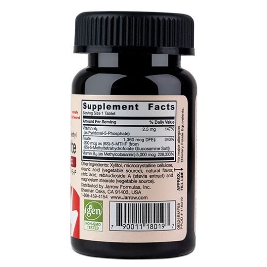 Methyl B-12 & Methyl Folate, 800mcg, fruit flavored, 60 Lozenges, Jarrow Formulas - Vitax.ro