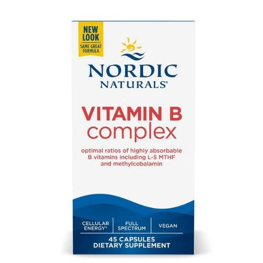 Vitamin B Complex, 45 caps, Nordic Naturals - Vitax.ro