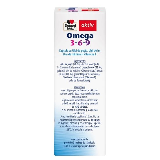 Omega 3-6-9 Aktiv XXL, 40 capsule, Doppelherz - Vitax.ro